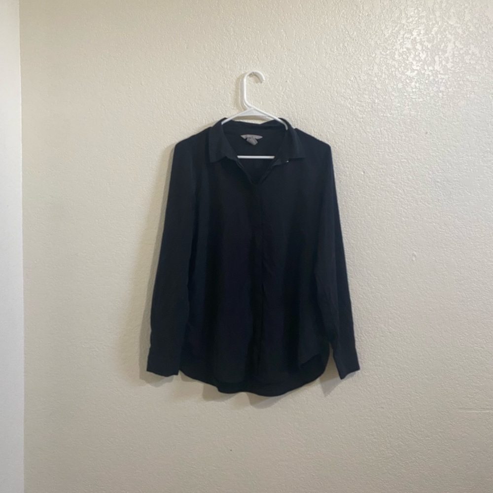 Black button up shirt